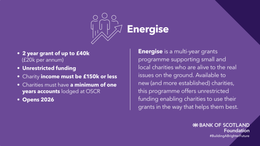 Energise Grant Summary